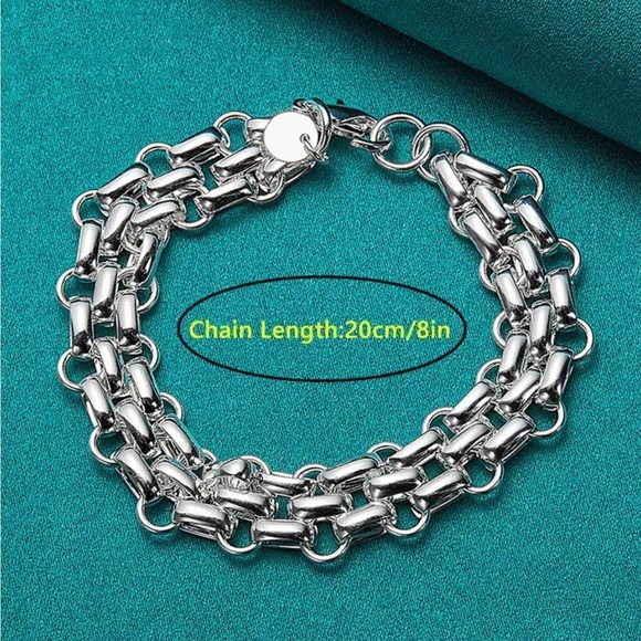 Silver Bracelet Interlocking - Picture 13 of 14